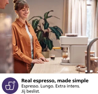 Philips Baristina + Melkopschuimer BAR303/00 Espressomachine Wit