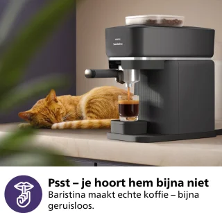 Philips Baristina + Melkopschuimer BAR303/60 Espressomachine Zwart