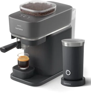 Philips Baristina met melkopschuimer BAR308/60 zwart
