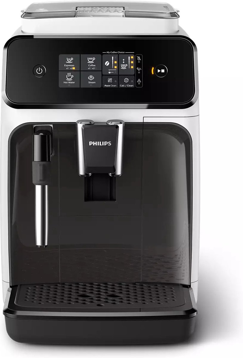 Wat vinden we goed aan de Philips EP1223/00 Volautomatische espressomachine Wit 1200 Series