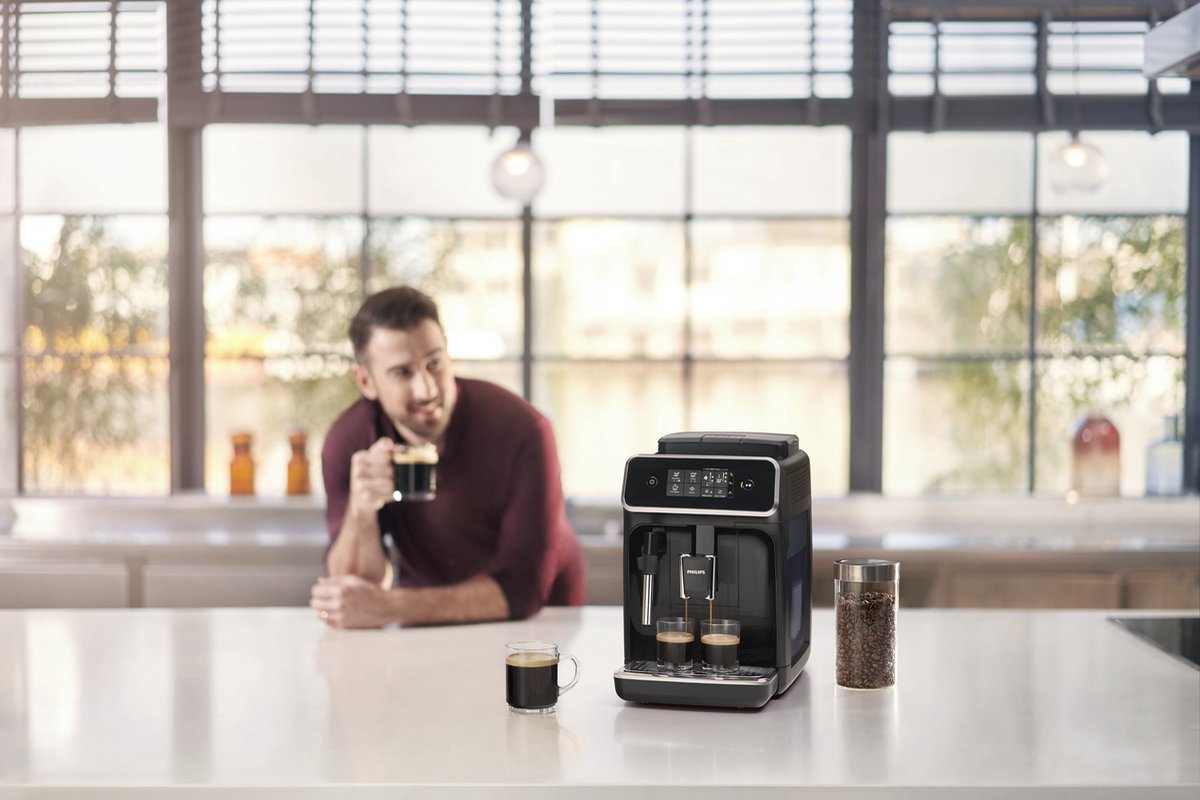 Philips EP2221/40 2200 Serie Espressomachine Zwart RVS