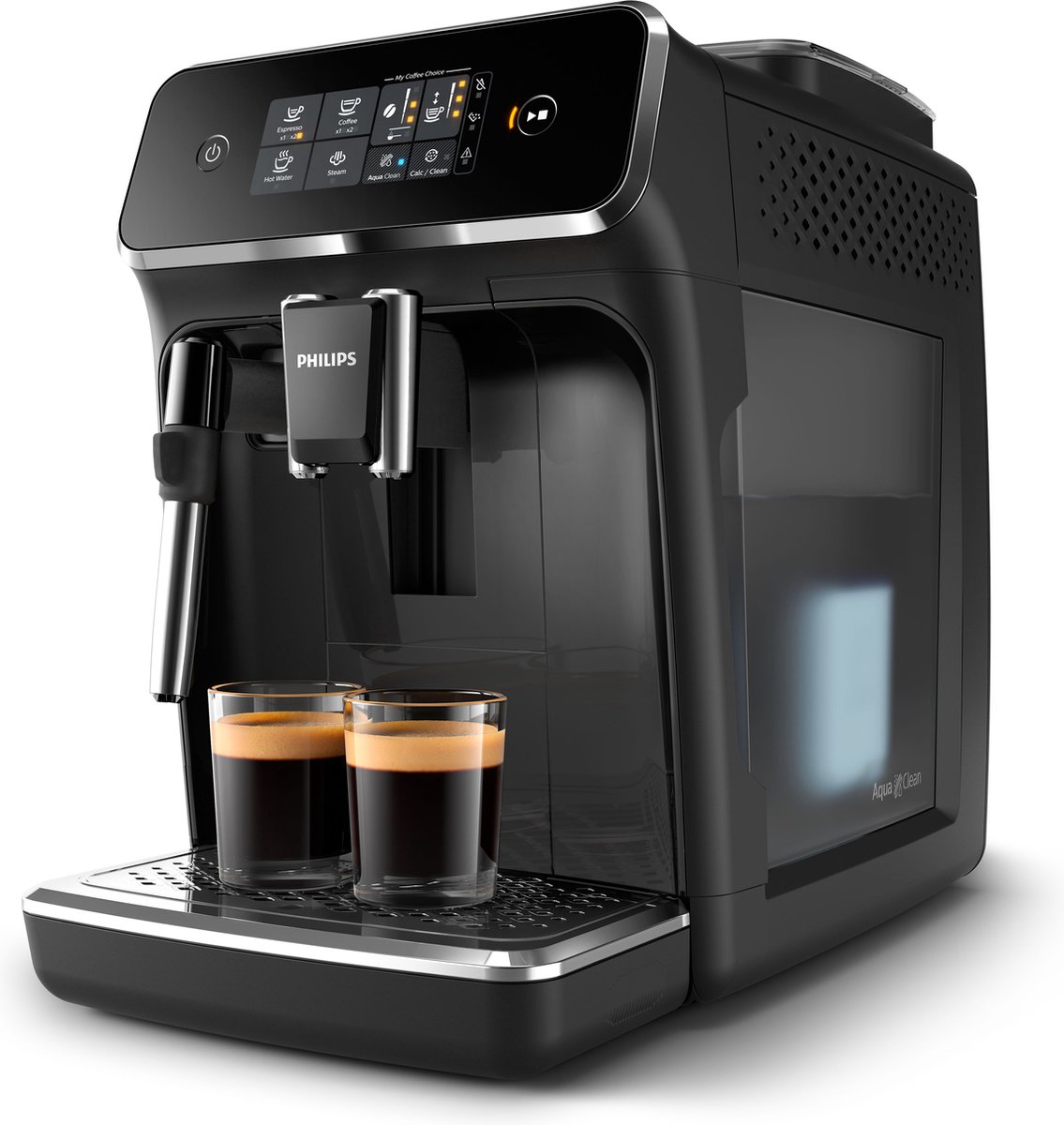 De Philips EP2221/40 2200 Serie Espressomachine Zwart RVS in één oogopslag
