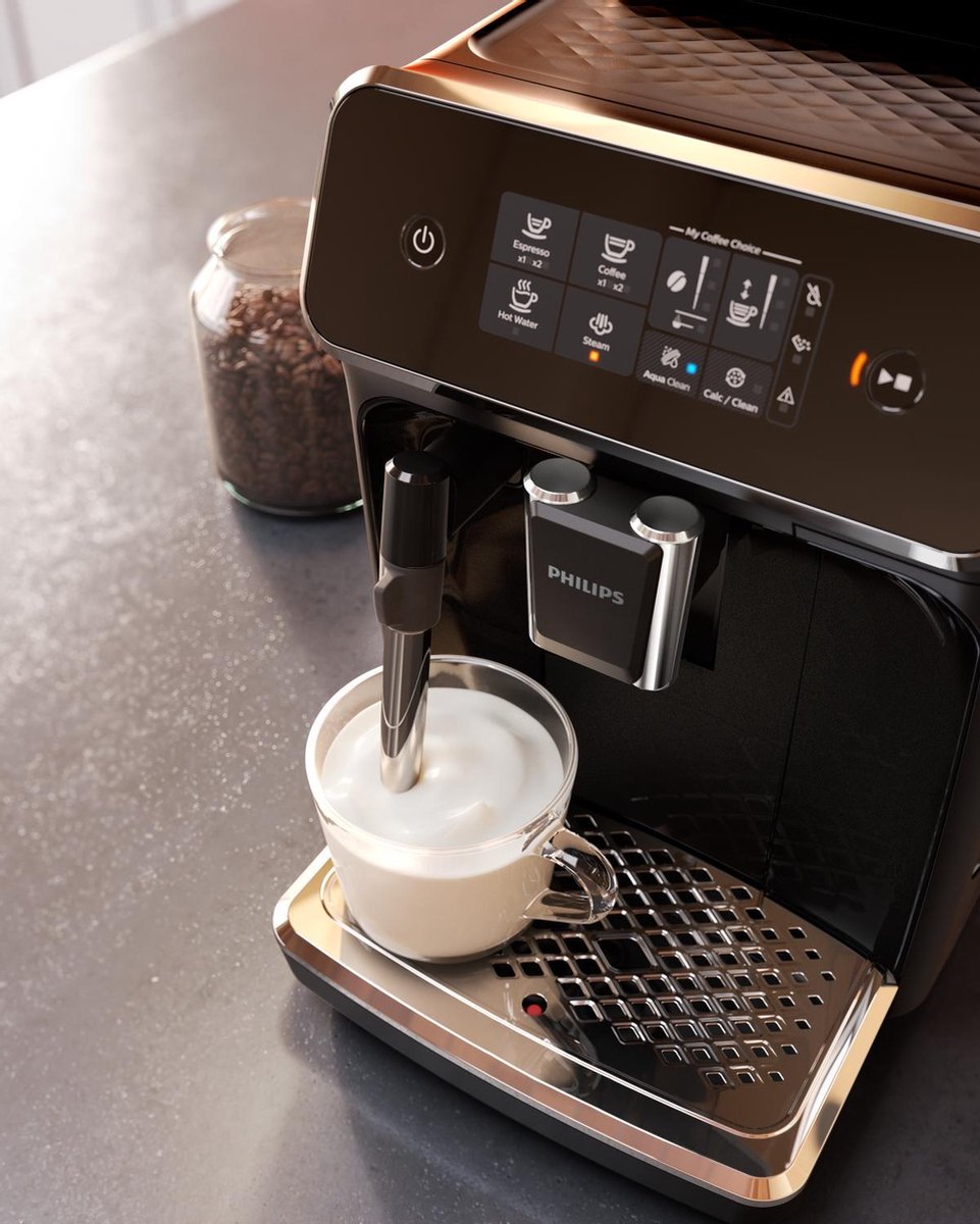 Philips EP2221/40 2200 Serie Espressomachine Zwart RVS