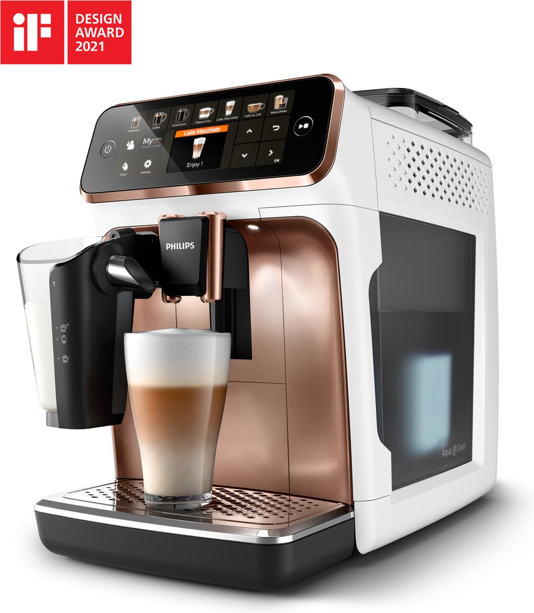 De Philips EP5443/70 Volautomatische Espressomachine 1,8L in één oogopslag