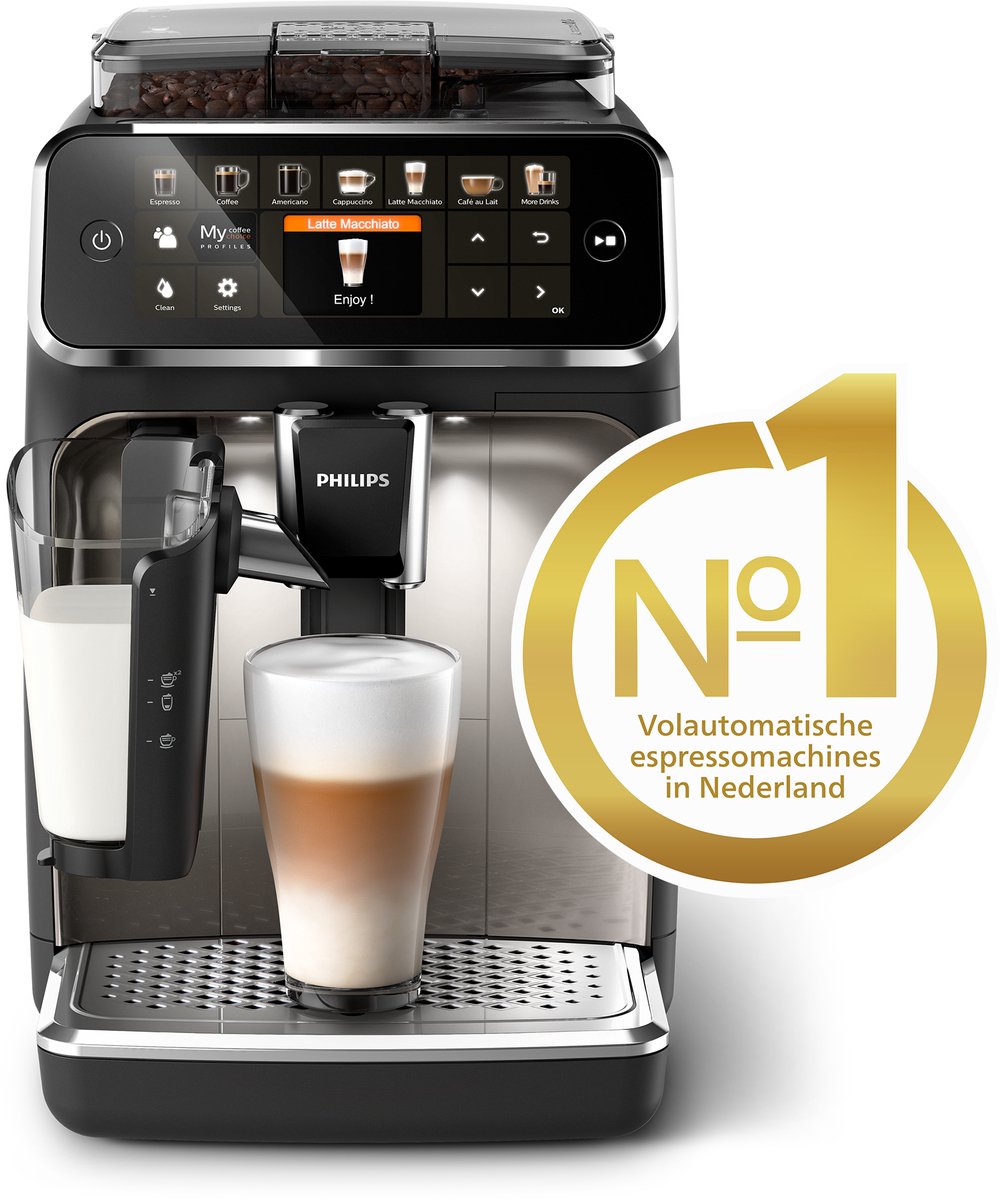 Wat vinden we goed aan de Philips EP5447/90 5400 Series Espressomachine Zwart