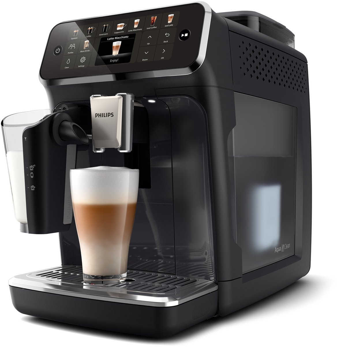 De Philips EP5541/50 LatteGo 5500 Volautomatische Espressomachine Zwart in één oogopslag