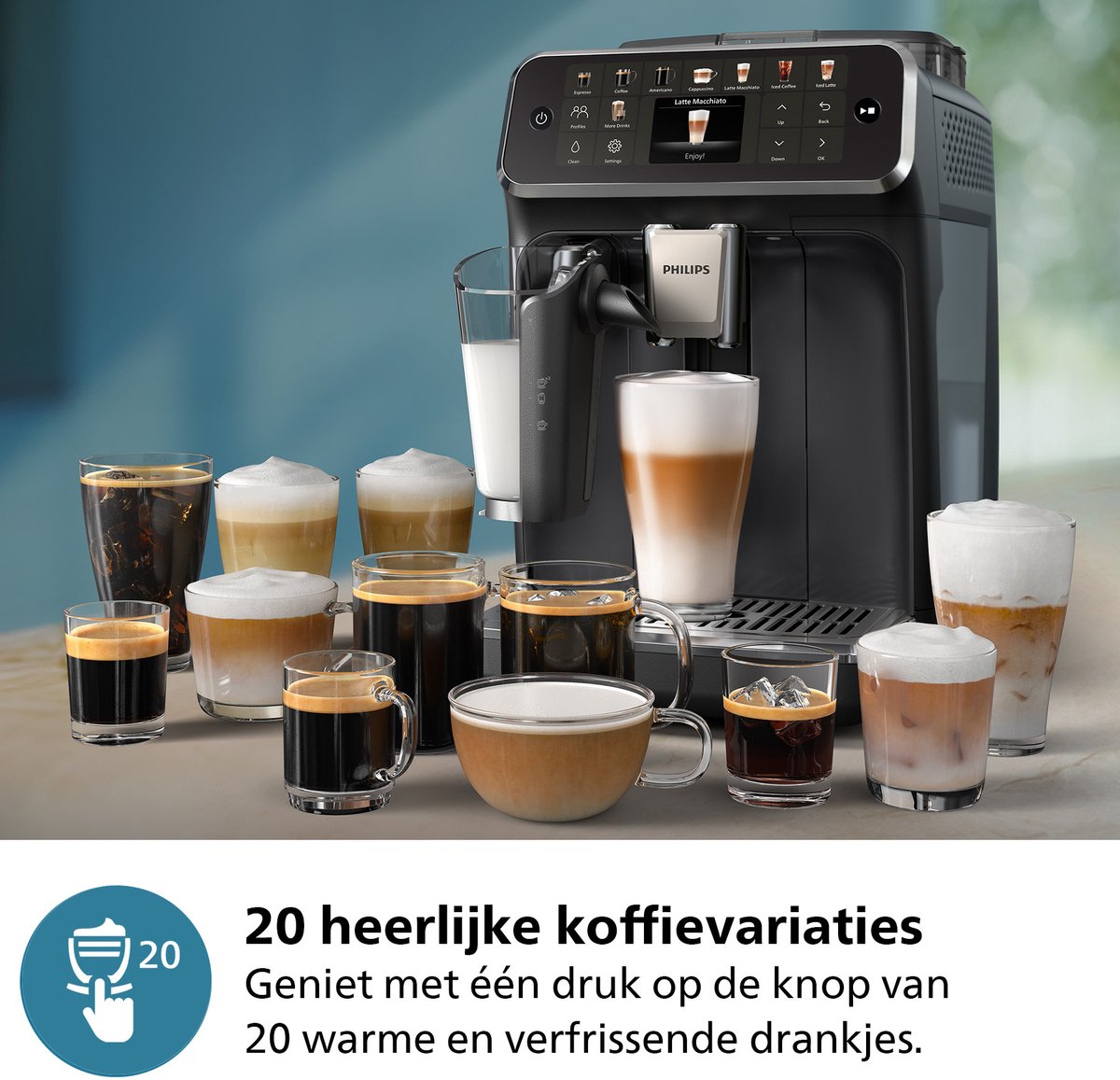 Wat vinden we goed aan de Philips EP5541/50 LatteGo 5500 Volautomatische Espressomachine Zwart