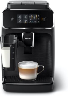 De Philips LatteGo 2200 EP2230/10 Espressomachine Zwart in één oogopslag