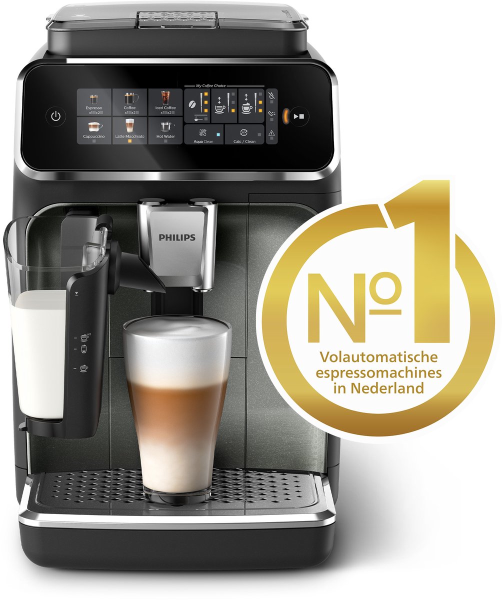 Wat vinden we goed aan de Philips LatteGo 3300 Series EP3349/70 Espressomachine Black Panthera