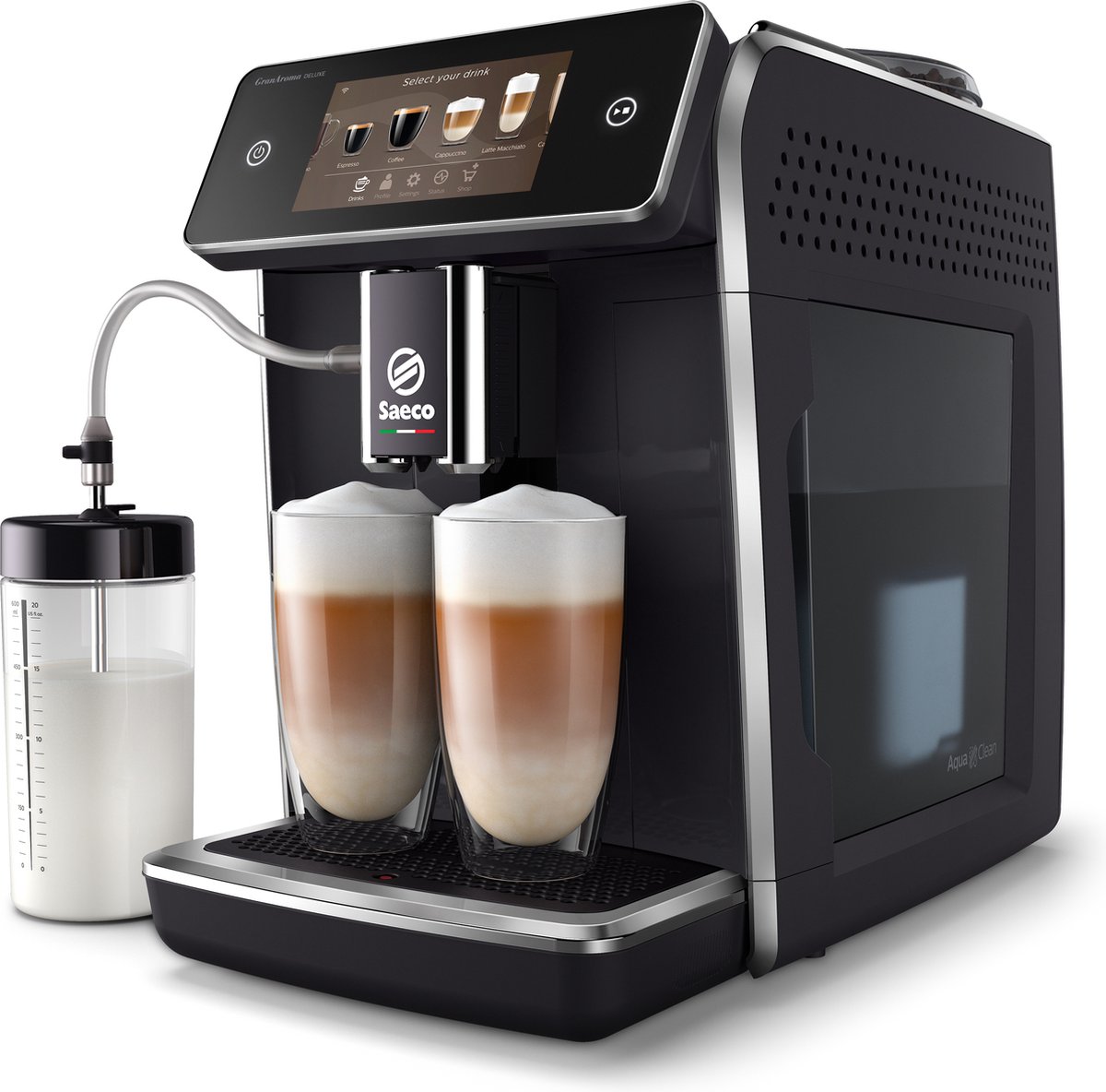 Wat vinden we goed aan de Philips Saeco GranAroma Deluxe SM6680/00 Espressomachine Zwart/RVS