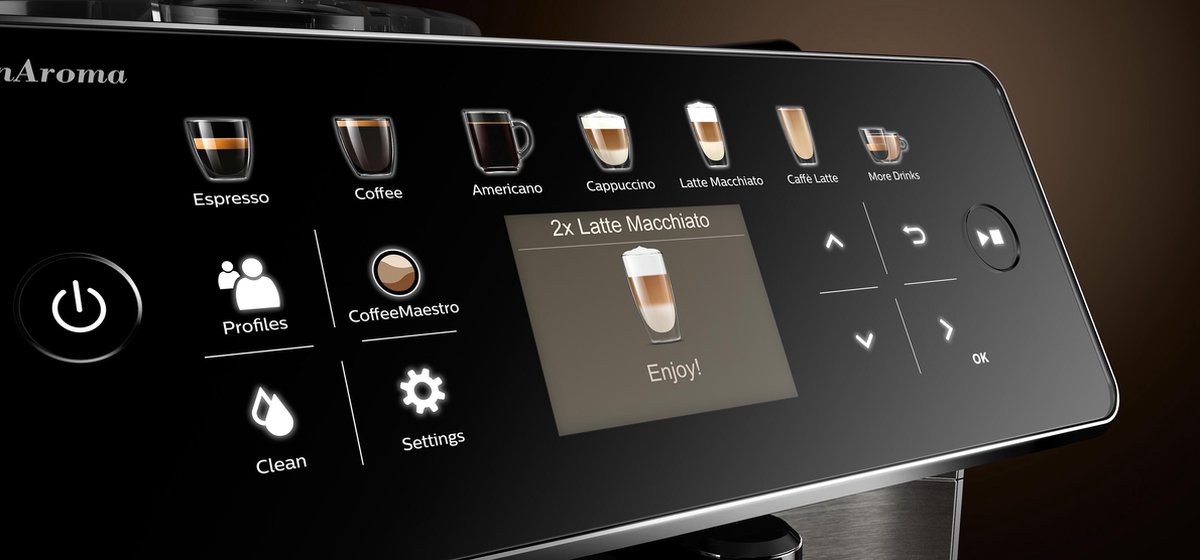 Philips Saeco GranAroma SM6585/00 Espressomachine Zilver
