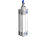 Pneumatische cilinder 50/63-serie zilverkleurig