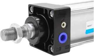 Pneumatische cilinder, dubbelwerkend, 100mm, aluminium