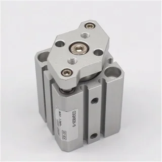 Pneumatische cilinder dubbelwerkend met geleiding 5–50 mm
