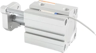 Pneumatische cilinder Ø25 mm, zuigerstang 5 mm, 3-assig