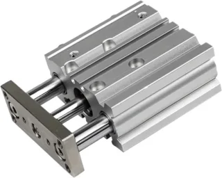 Pneumatische drieassige cilinder, 12–40 mm slag, metaal