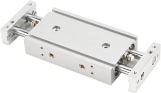 Pneumatische dubbele staafcilinder 75 mm