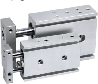 Pneumatische dubbelwerkende cilinder Twin-rod 25x45 mm