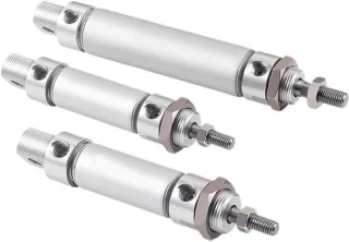 Pneumatische hefcilinder 20 mm aluminium