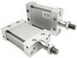 Pneumatische plaatcilinder 75 mm