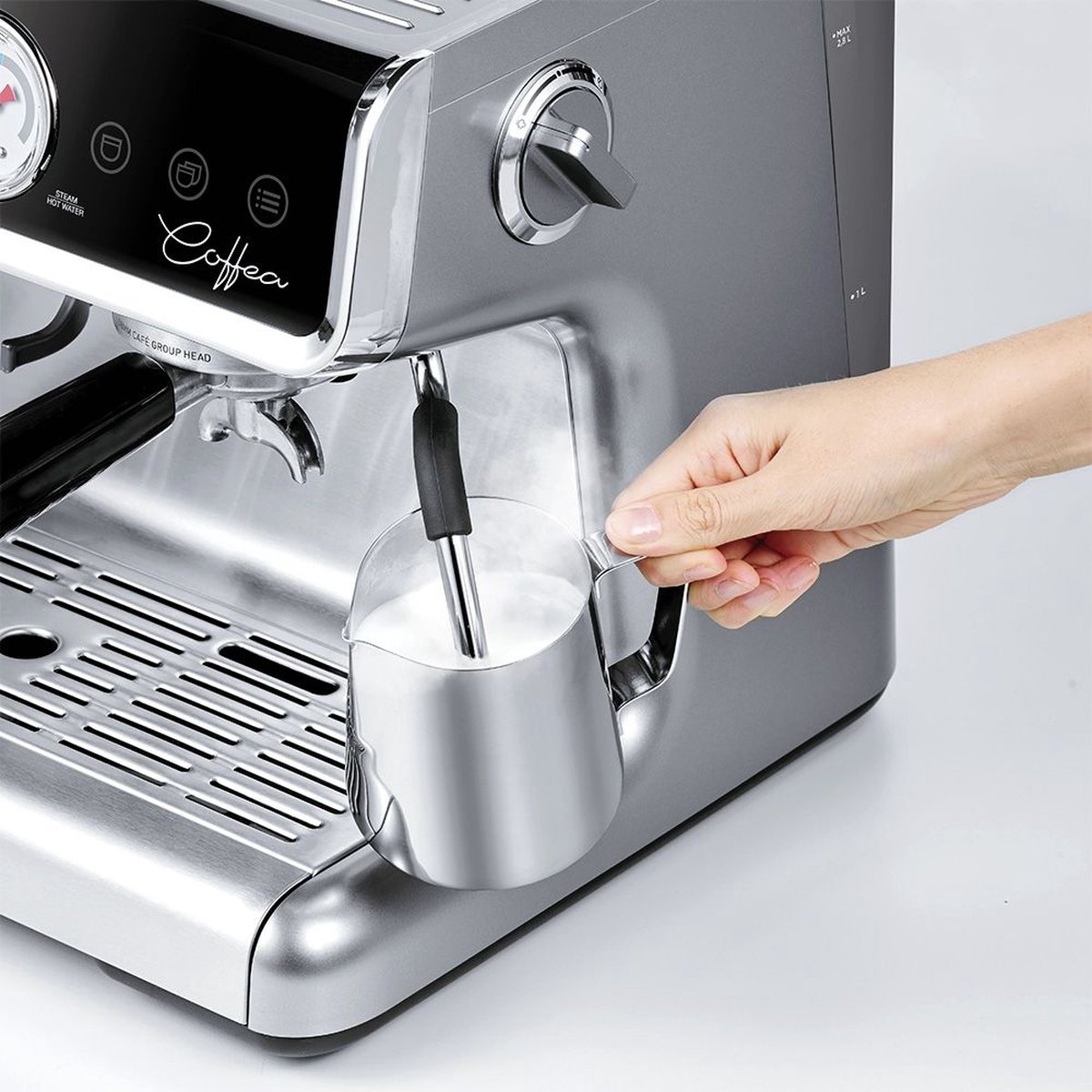 Wat vinden we goed aan de Polti Coffea G50S Espressomachine 2,8L