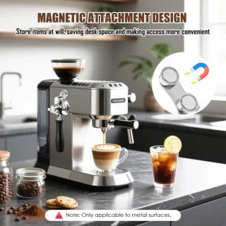 Portafilterhouder voor espressomachine, 3-in-1-station
