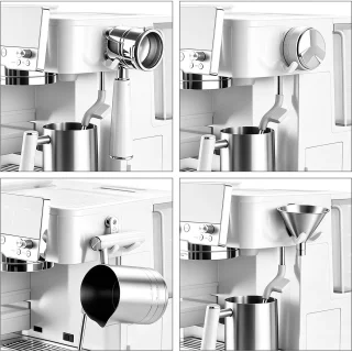 Portafilterhouder voor espressomachine, 3-in-1-station