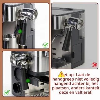 Portafilterhouder voor espressomachine