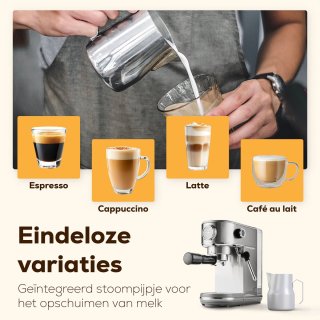 Wat vinden we goed aan de Pressario Handmatige Piston Espressomachine