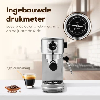 Pressario Handmatige Piston Espressomachine