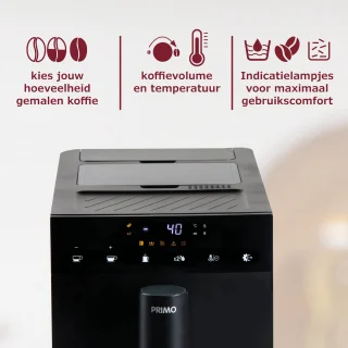 PRIMO PR600K Volautomatische Espressomachine Zwart