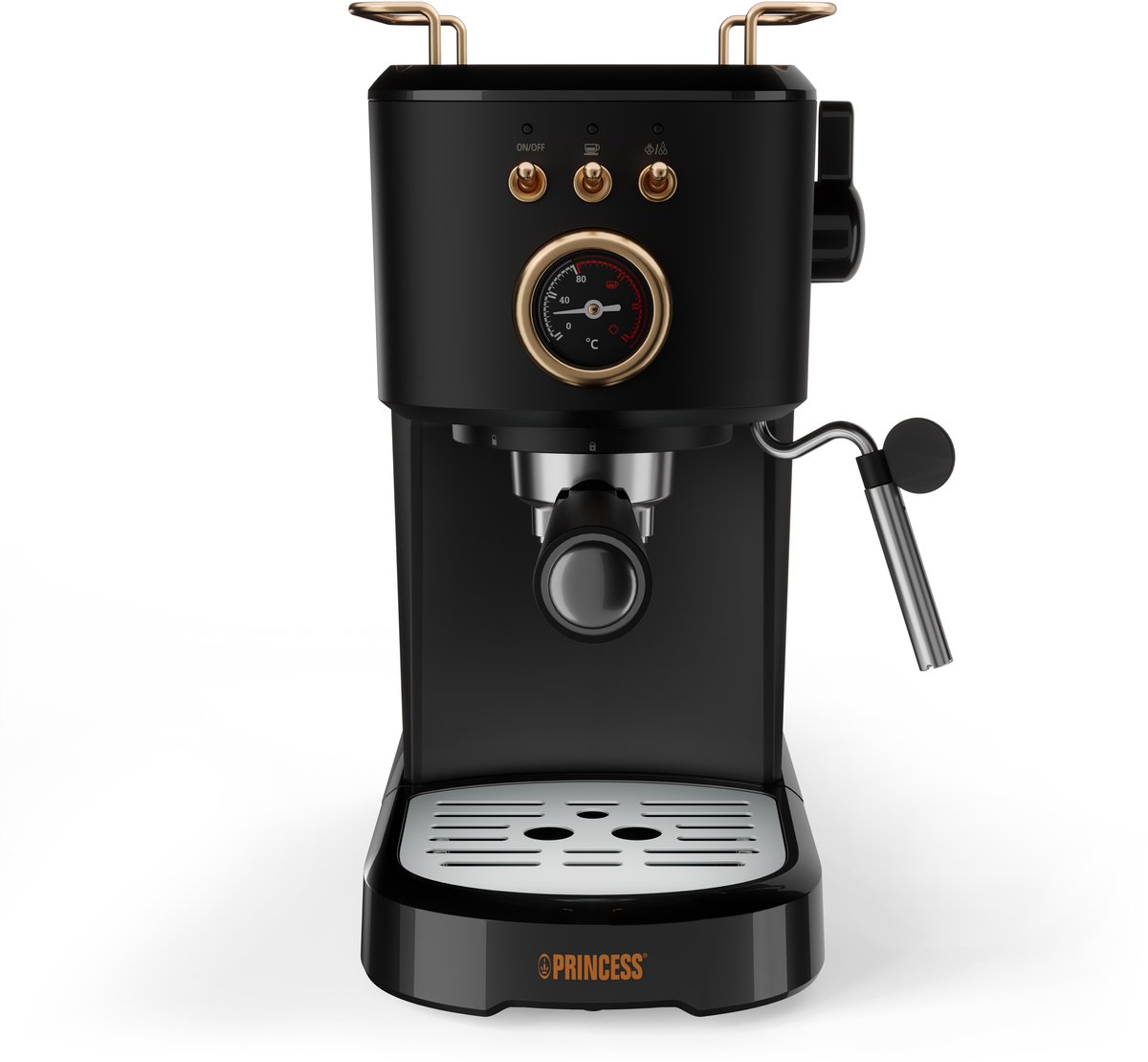 De Princess 249417 Espresso machine zwart in één oogopslag