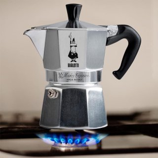 RFWR® Espressomachine Aluminium Zilver 1 Kopje