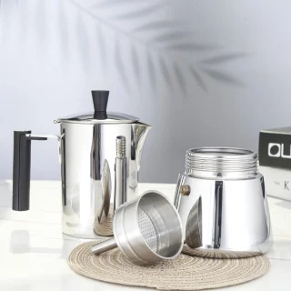 Roestvrijstalen koffietrechterfilter voor espressomachine
