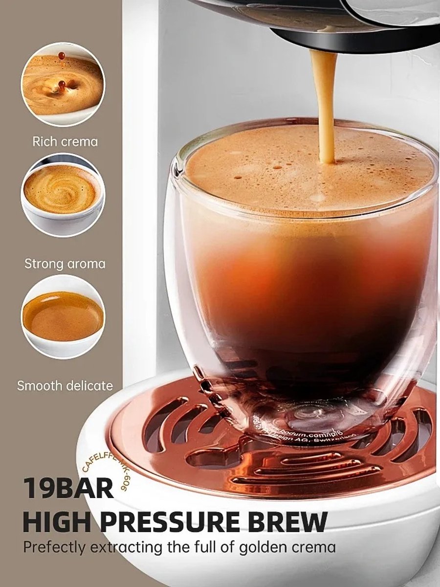 Wat vinden we goed aan de Rustive 5-in-1 Koffiemachine Wit