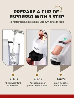 Rustive 5-in-1 Koffiemachine Wit