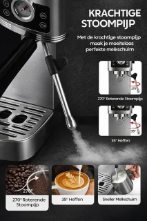 RVS Espressomachine - Filtermachine