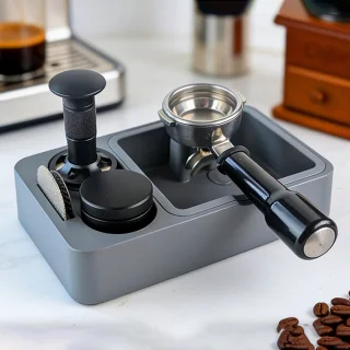 Sabotage koffie tamping station