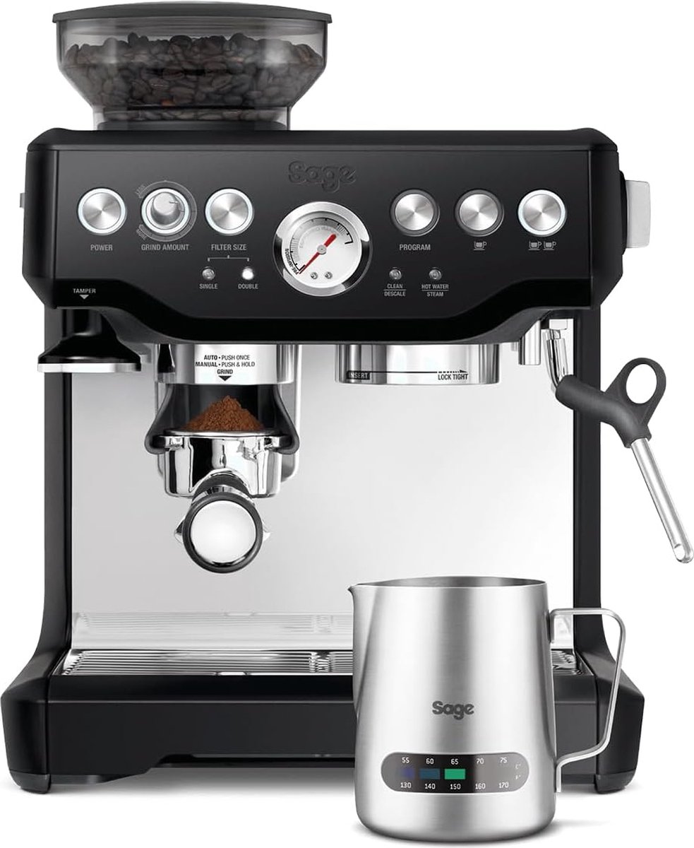 De Sage Barista Express Espressomachine Mat Zwart in één oogopslag