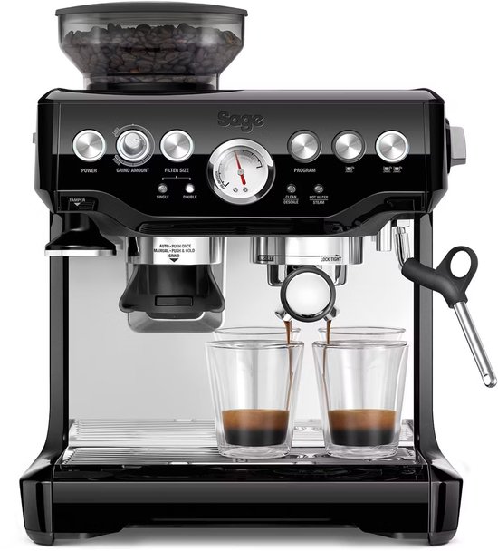 Sage Barista Express Zwart Sezam — cafékwaliteit in je keuken