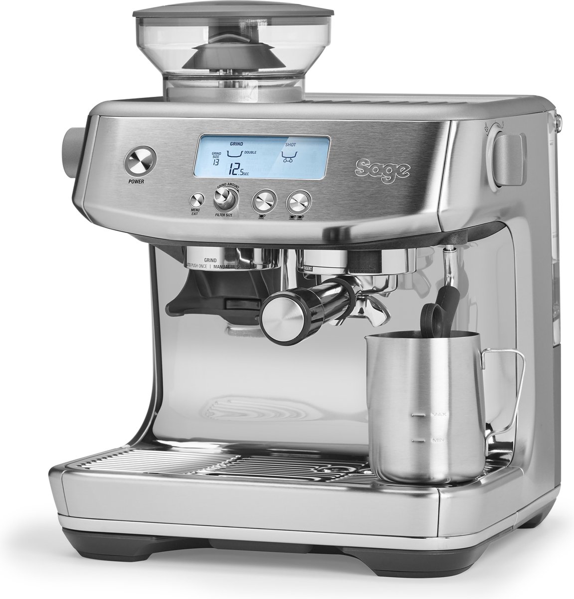 Wat vinden we goed aan de Sage Barista Pro Brushed Stainless Steel espressomachine