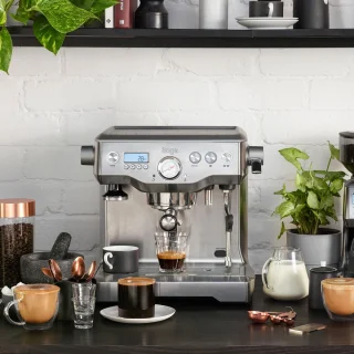 Sage Dual Boiler Pistonmachine Zilver