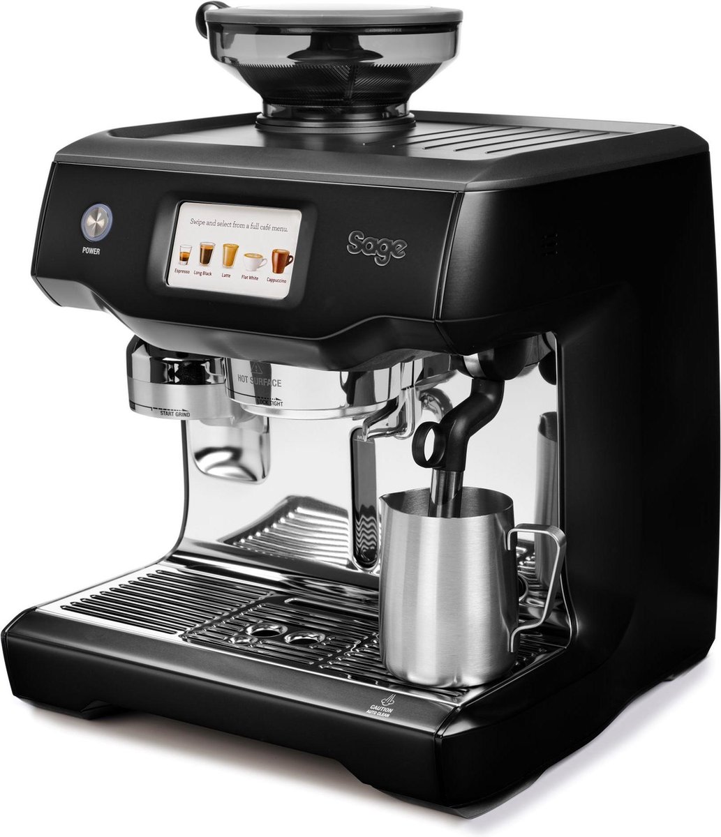Wat vinden we goed aan de Sage The Oracle Touch Pistonmachine Zwart RVS
