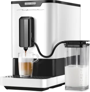 SENCOR Espressomachine met Molen en Melkopschuimer