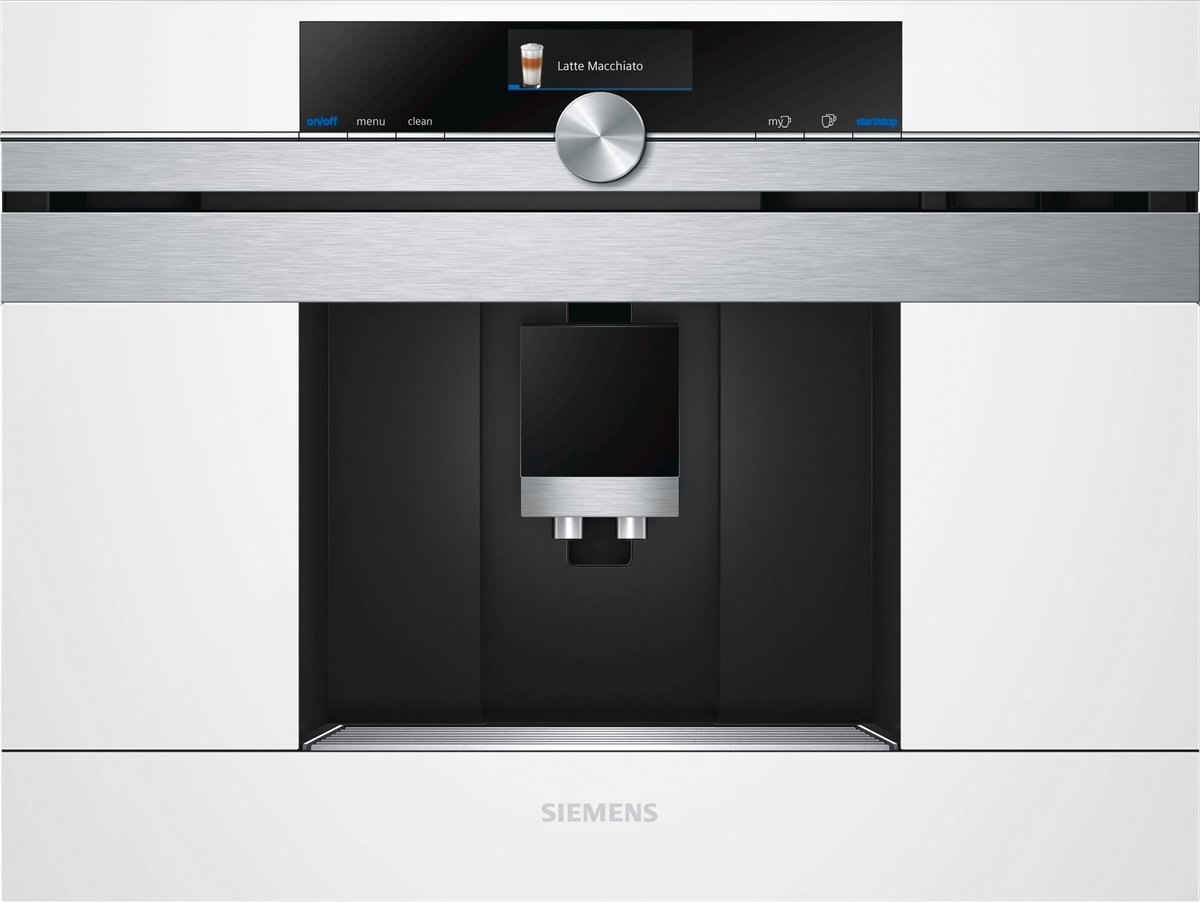 De Siemens CT636LEW1 Inbouw Espressomachine Wit in één oogopslag