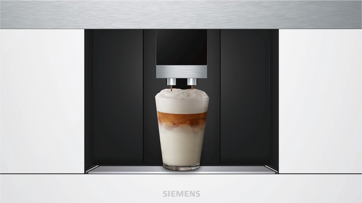 Wat vinden we goed aan de Siemens CT636LEW1 Inbouw Espressomachine Wit