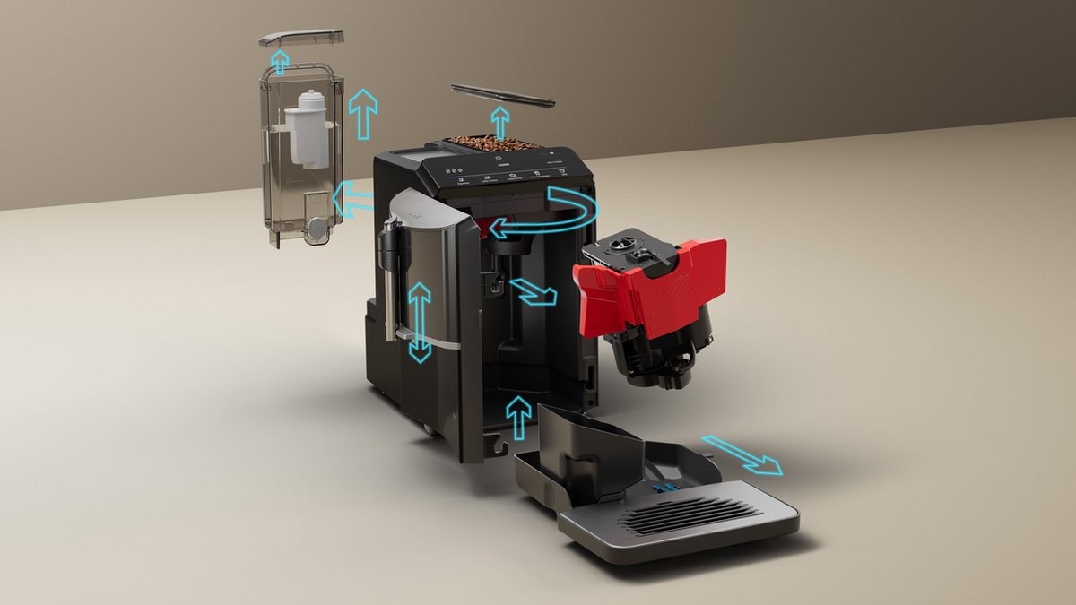 Wat vinden we goed aan de Siemens EQ300 TF301E19 Volautomaat espressomachine zwart