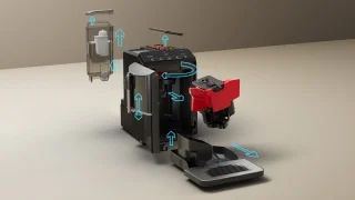 Siemens EQ300 TF301E19 Volautomaat espressomachine zwart