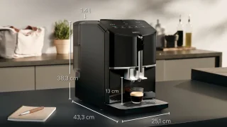 Siemens EQ300 TF301E19 Volautomaat espressomachine zwart