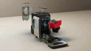 Siemens EQ300 TF303E07 espressomachine RVS